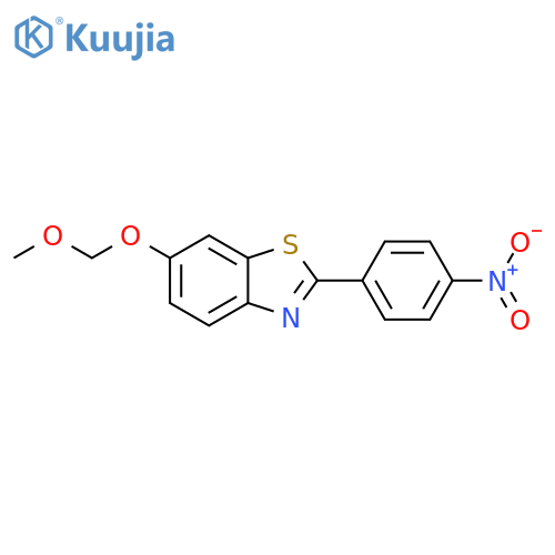 Benzothiazole, 6-(methoxymethoxy)-2-(4-nitrophenyl)- structure