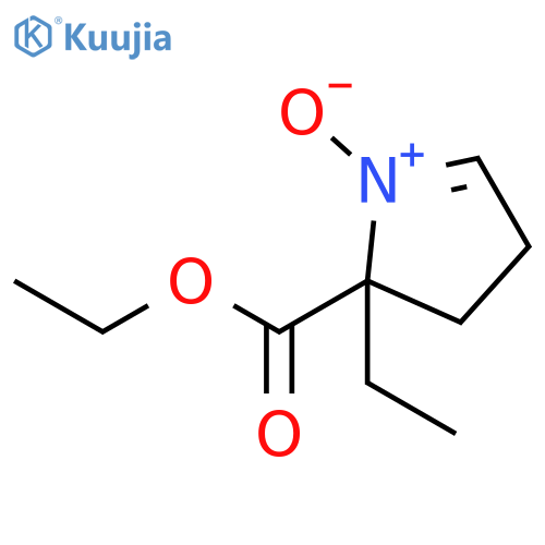 2H-PYRROLE-2-CARBOXYLIC ACID, 2-ETHYL-3,4-DIHYDRO-, ETHYL ESTER, 1-OXIDE structure