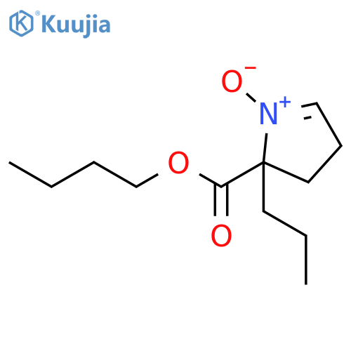 2H-Pyrrole-2-carboxylic acid, 3,4-dihydro-2-propyl-, butyl ester, 1-oxide structure