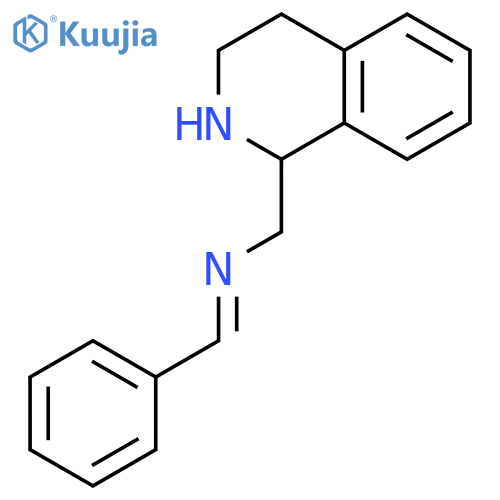 1-ISOQUINOLINEMETHANAMINE, 1,2,3,4-TETRAHYDRO-N-(PHENYLMETHYLENE)- structure