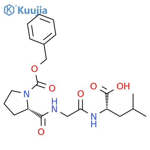L-Leucine, N-[N-[1-[(phenylmethoxy)carbonyl]-L-prolyl]glycyl]- structure