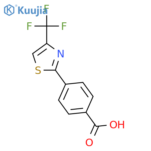 BENZOIC ACID, 4-[4-(TRIFLUOROMETHYL)-2-THIAZOLYL]- structure