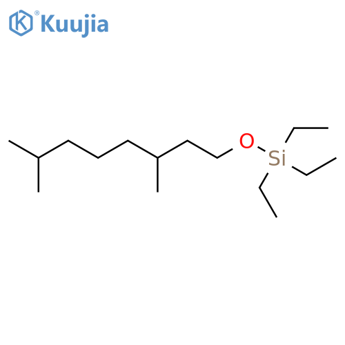 Silane, [(3,7-dimethyloctyl)oxy]triethyl- structure