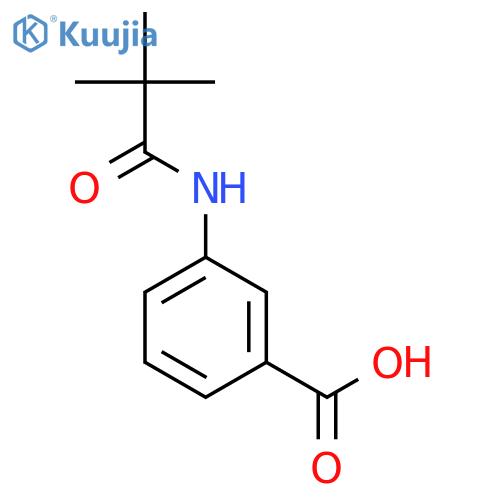 3-(2,2-Dimethylpropionylamino)benzoic acid structure