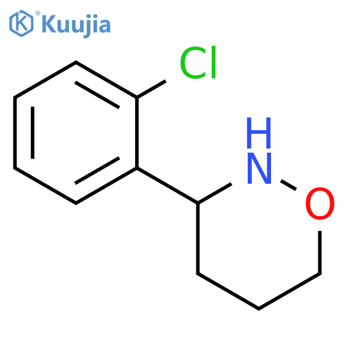 2H-1,2-OXAZINE, 3-(2-CHLOROPHENYL)TETRAHYDRO- structure
