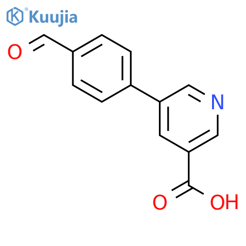 5-(4-Formylphenyl)nicotinic acid structure