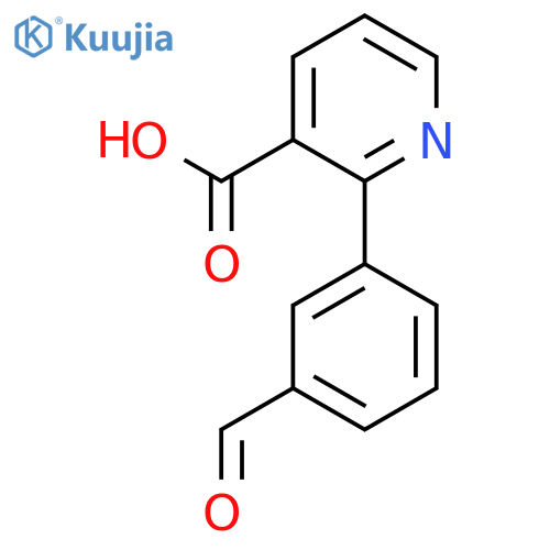 2-(3-Formylphenyl)nicotinic acid structure