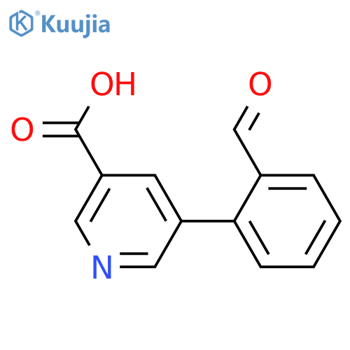 5-(2-Formylphenyl)nicotinic acid structure