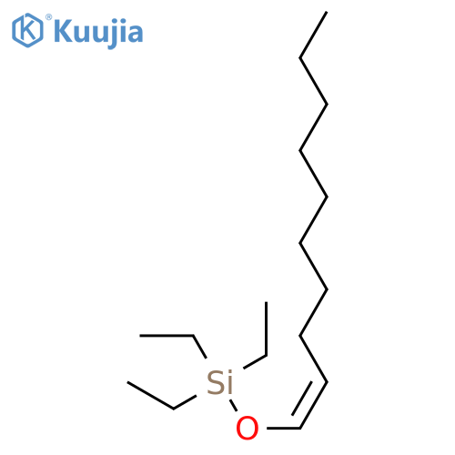 Silane, [(1Z)-1-decenyloxy]triethyl- structure