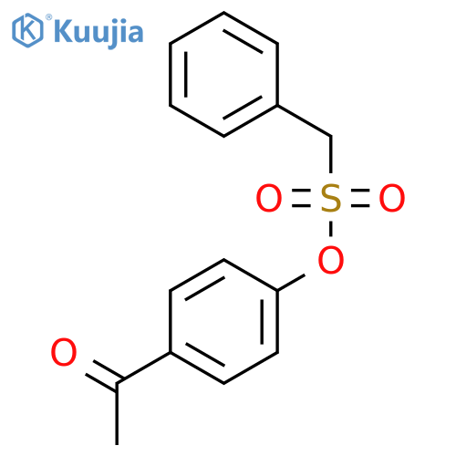 Benzenemethanesulfonic acid, 4-acetylphenyl ester structure