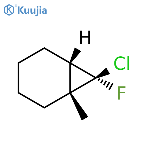 Bicyclo[4.1.0]heptane, 7-chloro-7-fluoro-1-methyl-, (1R,6S,7R)-rel- structure