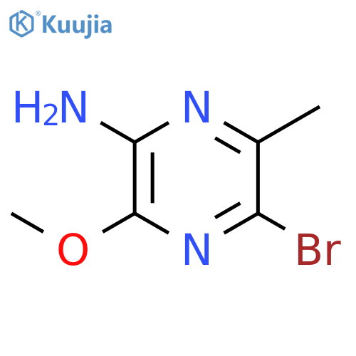 5-bromo-3-methoxy-6-methyl-2-pyrazinamine structure