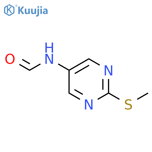 Formamide, N-[2-(methylthio)-5-pyrimidinyl]- (9CI) structure
