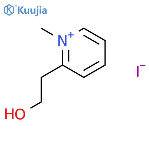 2-(2-hydroxyethyl)-1-methylpyridin-1-ium iodide structure