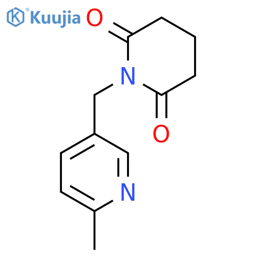 2,6-Piperidinedione, 1-[(6-methyl-3-pyridinyl)methyl]- structure
