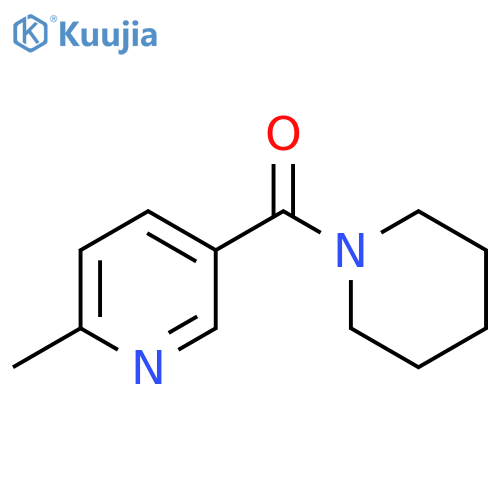 Piperidine, 1-[(6-methyl-3-pyridinyl)carbonyl]- structure