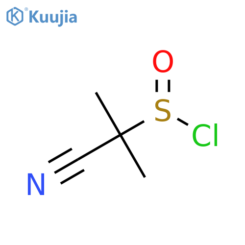 2-Cyanopropane-2-sulfinic chloride structure