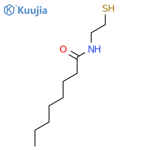 Octanamide, N-(2-mercaptoethyl)- structure