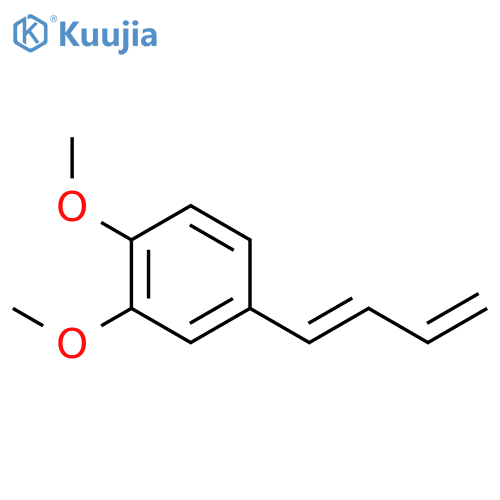 Benzene, 4-(1,3-butadienyl)-1,2-dimethoxy- structure