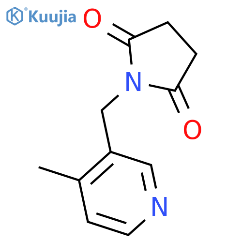 2,5-Pyrrolidinedione, 1-[(4-methyl-3-pyridinyl)methyl]- structure
