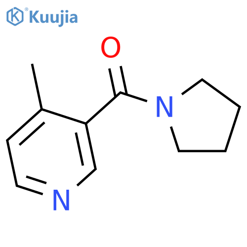 Pyrrolidine, 1-[(4-methyl-3-pyridinyl)carbonyl]- structure