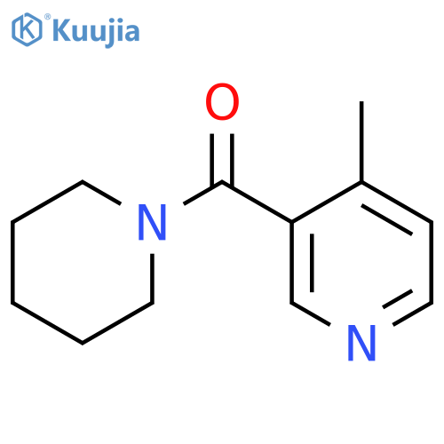 Piperidine, 1-[(4-methyl-3-pyridinyl)carbonyl]- structure