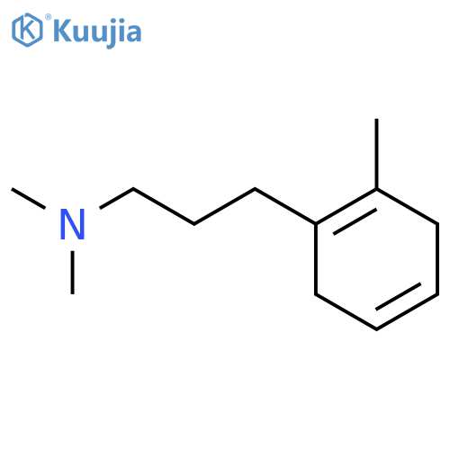 1,4-Cyclohexadiene-1-propanamine, N,N,2-trimethyl- structure