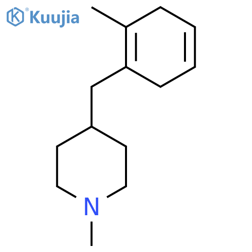 PIPERIDINE, 1-METHYL-4-[(2-METHYL-1,4-CYCLOHEXADIEN-1-YL)METHYL]- structure