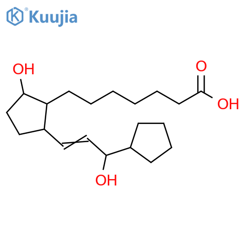 Cyclopentaneheptanoic acid,2-(3-cyclopentyl-3-hydroxy-1-propenyl)-5-hydroxy- structure
