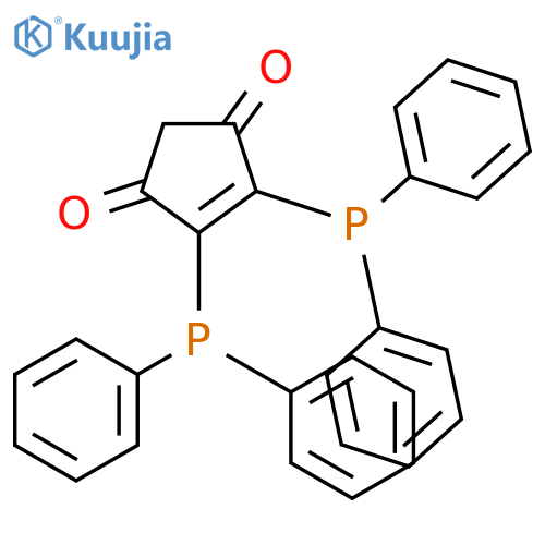 4-Cyclopentene-1,3-dione, 4,5-bis(diphenylphosphino)- structure