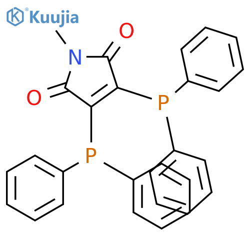 1H-Pyrrole-2,5-dione, 3,4-bis(diphenylphosphino)-1-methyl- structure