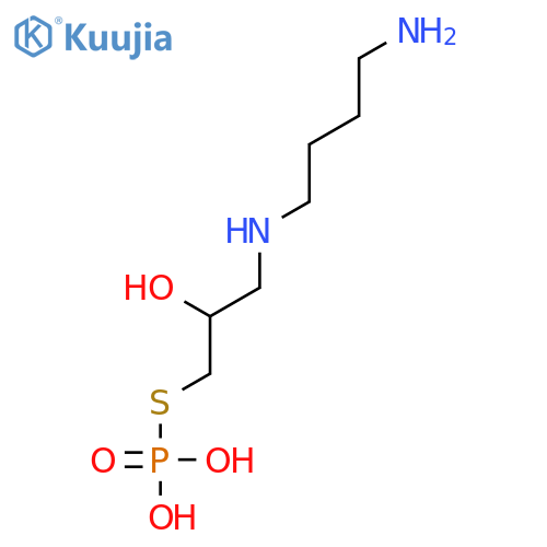 2-Propanol, 1-[(4-aminobutyl)amino]-3-(phosphonothio)- structure