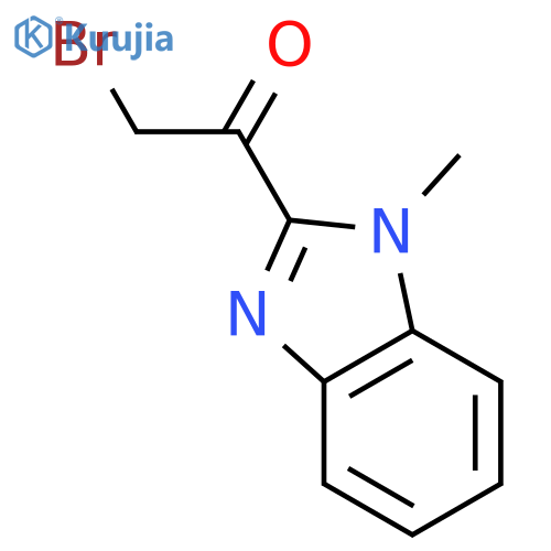 2-Bromo-1-(1-Methyl-1h-Benzimidazol-2-Yl)Ethanone structure