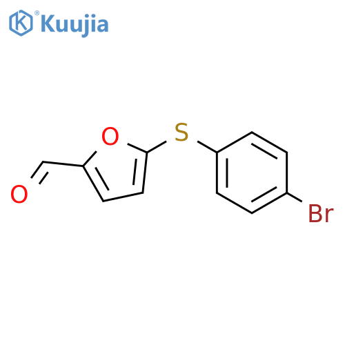 5-(4-Bromophenyl)sulfanyl-2-furaldehyde structure