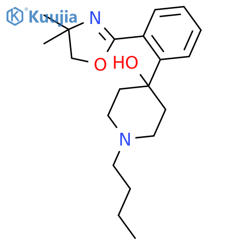 4-Piperidinol, 1-butyl-4-[2-(4,5-dihydro-4,4-dimethyl-2-oxazolyl)phenyl]- structure