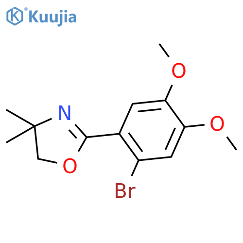 Oxazole, 2-(2-bromo-4,5-dimethoxyphenyl)-4,5-dihydro-4,4-dimethyl- structure