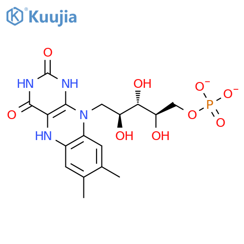 Riboflavin5'-(dihydrogen phosphate), 1,5-dihydro- structure