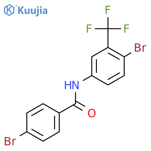 Benzamide, 4-bromo-N-[4-bromo-3-(trifluoromethyl)phenyl]- structure