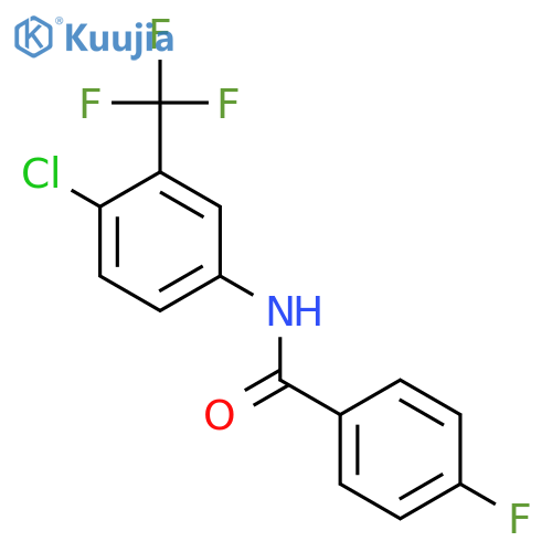 BENZAMIDE, N-[4-CHLORO-3-(TRIFLUOROMETHYL)PHENYL]-4-FLUORO- structure