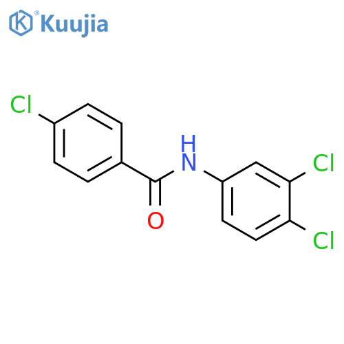 4-chloro-N-(3,4-dichlorophenyl)benzamide structure