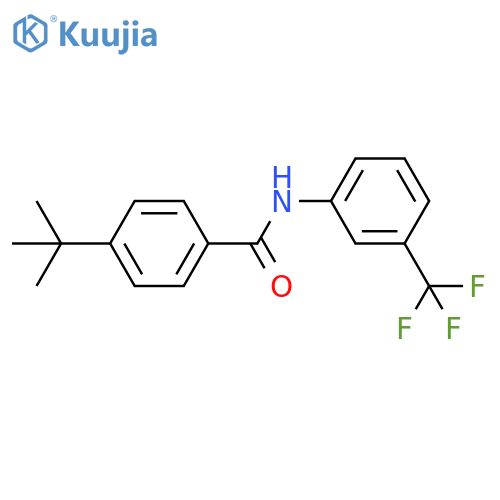4-tert-butyl-N-[3-(trifluoromethyl)phenyl]benzamide structure