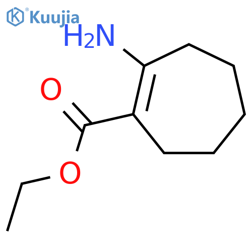 ethyl 2-aminocyclohept-1-ene-1-carboxylate structure