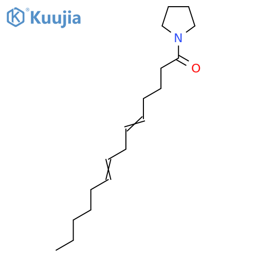 1-Pyrrolidin-1-yltetradeca-5,8-dien-1-one structure