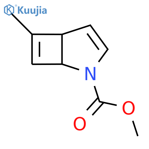 Methyl 6-methyl-2-azabicyclo[3.2.0]hepta-3,6-diene-2-carboxylate structure