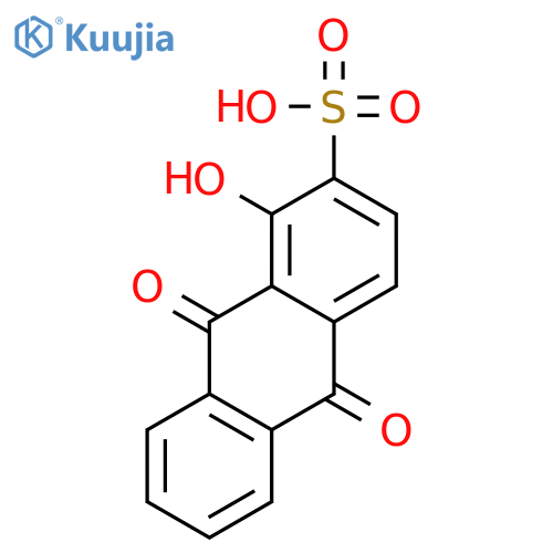 1-Hydroxy-9,10-dioxo-9,10-dihydroanthracene-2-sulfonic acid structure