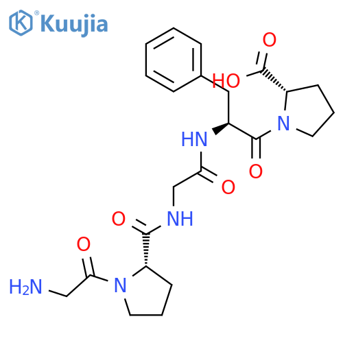L-PROLINE, 1-[N-[N-(1-GLYCYL-L-PROLYL)GLYCYL]-L-PHENYLALANYL]- structure
