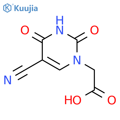 2-(5-cyano-2,4-dioxo-1,2,3,4-tetrahydropyrimidin-1-yl)acetic acid structure
