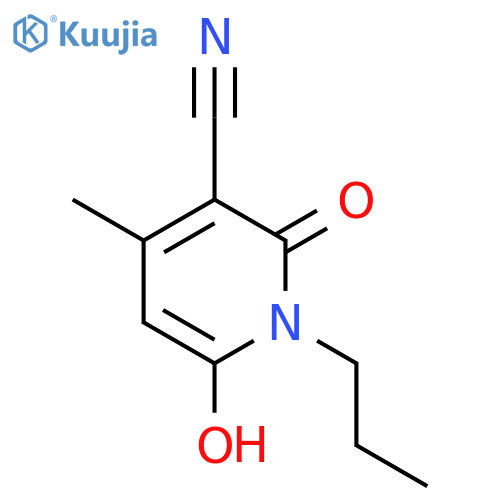 6-hydroxy-4-methyl-2-oxo-1-propyl-1,2-dihydro-3-pyridinecarbonitr Ile structure