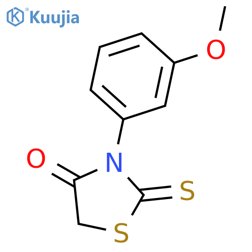 3-(3-methoxyphenyl)-2-thioxo-1,3-thiazolidin-4-one structure
