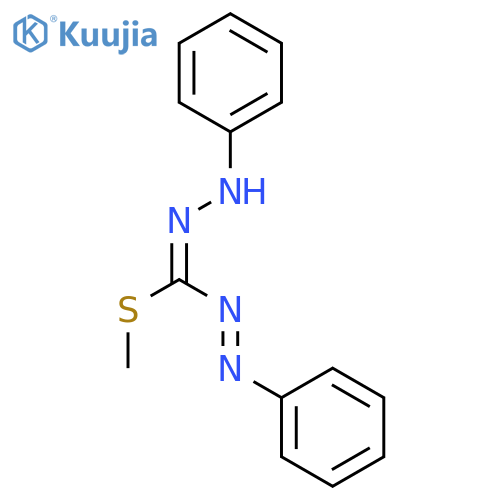 Diazenecarbohydrazonothioic acid, N,2-diphenyl-, methyl ester, (E,E)- structure